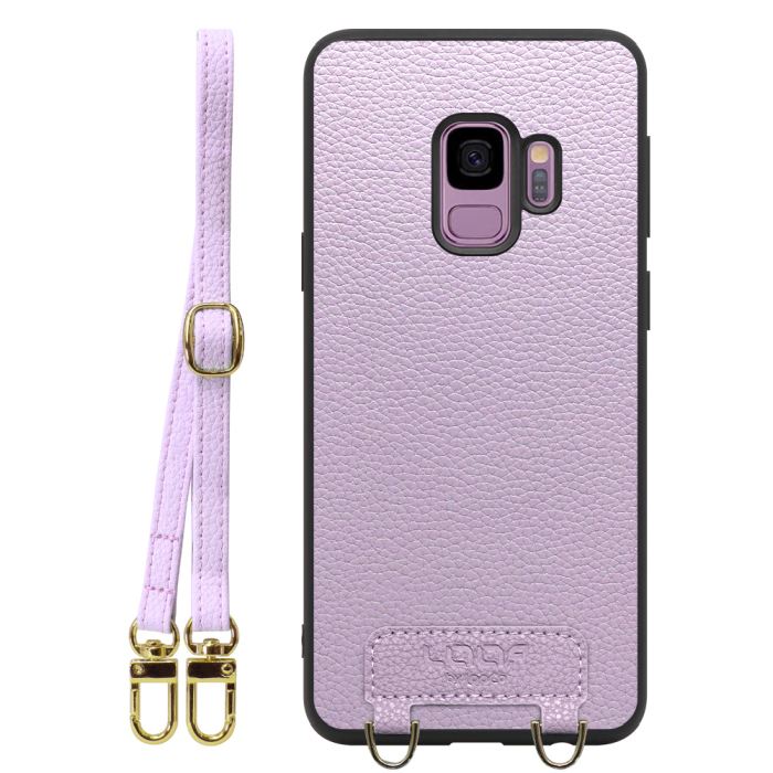 [ LOOF LUXURY-SHELL SHOULDER ] Galaxy S9 SC-02K / SCV38 galaxys9 ショルダーストラップ付き シンプルでスマート 本革 シェル型ケース ショルダー ストラップ スマホショルダー [ Galaxy S9 ]