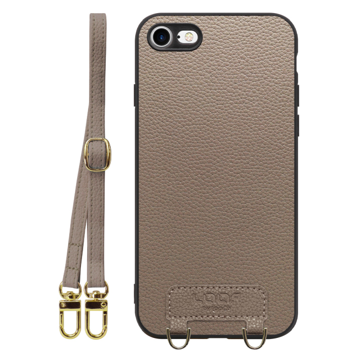 [ LOOF LUXURY-SHELL SHOULDER ] iPhone 7 / 8 / SE (第2/3世代) iphone7 iphone8 iphonese se2 se3 ショルダーストラップ付き シンプルでスマート 本革 シェル型ケース ショルダー ストラップ スマホショルダー [ iPhone 7 / 8 / SE (第2/3世代) ]