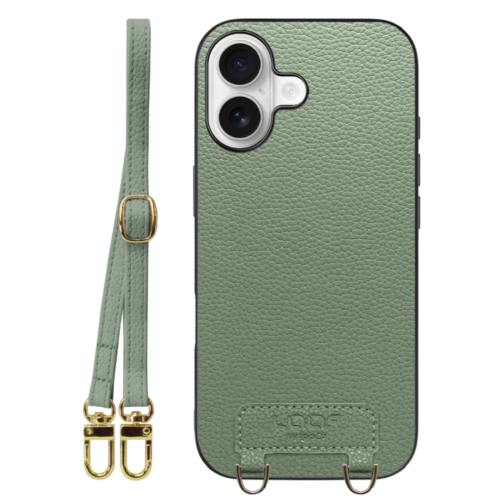 [ LOOF LUXURY-SHELL SHOULDER ] iPhone 17 iPhone17 アイフォン17 iPhone 17 アイフォン 17 ショルダーストラップ付き シンプルでスマート 本革 シェル型ケース ショルダー ストラップ スマホショルダー [ iPhone 17 用 ]