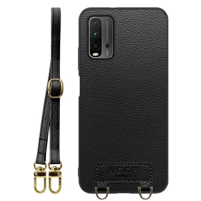 [ LOOF LUXURY-SHELL SHOULDER ] Xiaomi Redmi 9T redmi9t ショルダーストラップ付き シンプルでスマート 本革 シェル型ケース ショルダー ストラップ スマホショルダー [ Redmi 9T ]