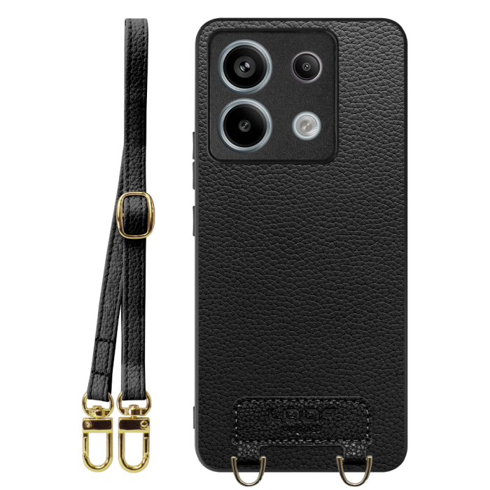 [ LOOF LUXURY-SHELL SHOULDER ] Redmi Note 13 Pro 5G  ショルダーストラップ付き シンプルでスマート 本革 シェル型ケース ショルダー ストラップ スマホショルダー [ Redmi Note 13 Pro 5G ]
