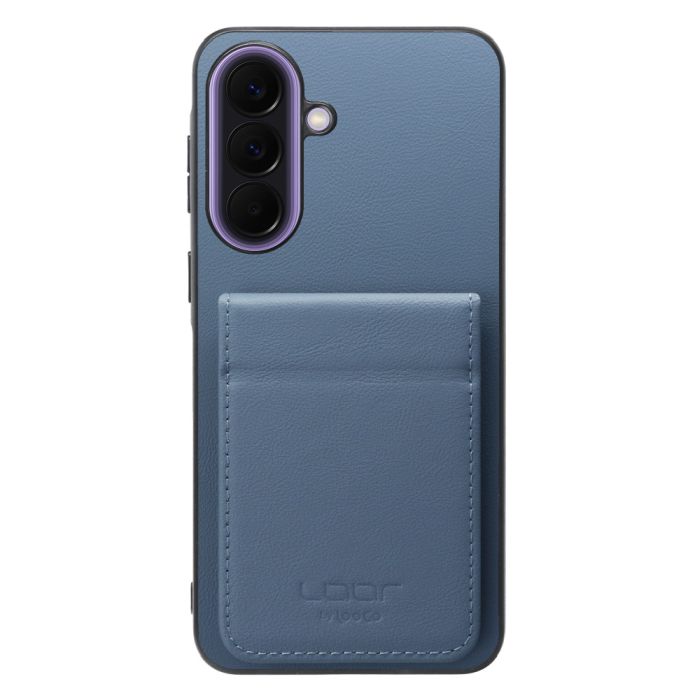 [ LOOF BASIC-SHELL SLIM CARD 2カード ] Galaxy A57 5G SC-54G SCG39 SM-A576Z SM-A576C ケース 背面 カード収納 カード入れ カードポケット カバー スマホケース 薄型 大容量 本革 [ Galaxy A57 5G ]