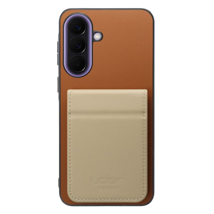 [ LOOF BASIC-SHELL SLIM CARD 2カード ] Galaxy A57 5G SC-54G SCG39 SM-A576Z SM-A576C ケース 背面 カード収納 カード入れ カードポケット カバー スマホケース 薄型 大容量 本革 [ Galaxy A57 5G ]