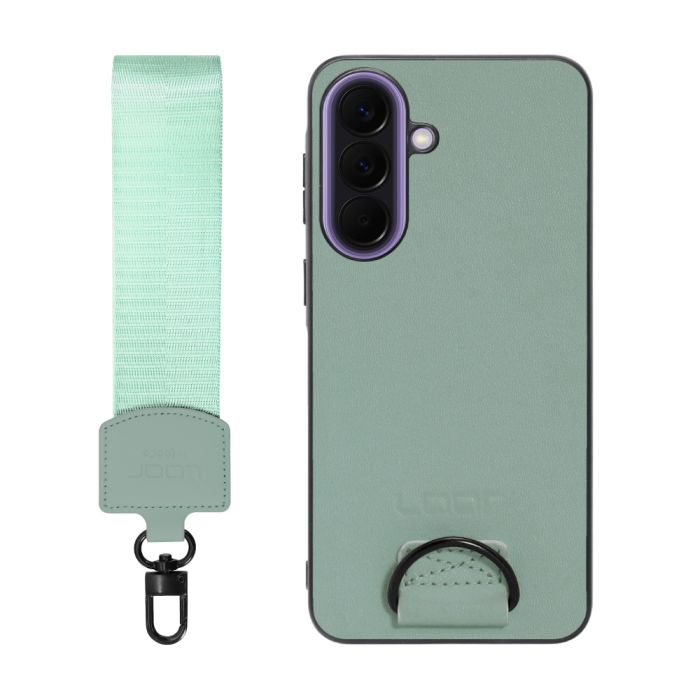 [ LOOF STRAP-SHELL (ショートVer.) ] Galaxy A57 5G SC-54G SCG39 SM-A576Z SM-A576C スマホケース 背面 ケース カバー ハードケース ハンドストラップ  本革 [ Galaxy A57 5G ]