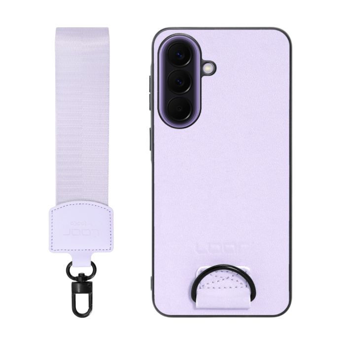 [ LOOF STRAP-SHELL (ショートVer.) ] Galaxy A57 5G SC-54G SCG39 SM-A576Z SM-A576C スマホケース 背面 ケース カバー ハードケース ハンドストラップ  本革 [ Galaxy A57 5G ]