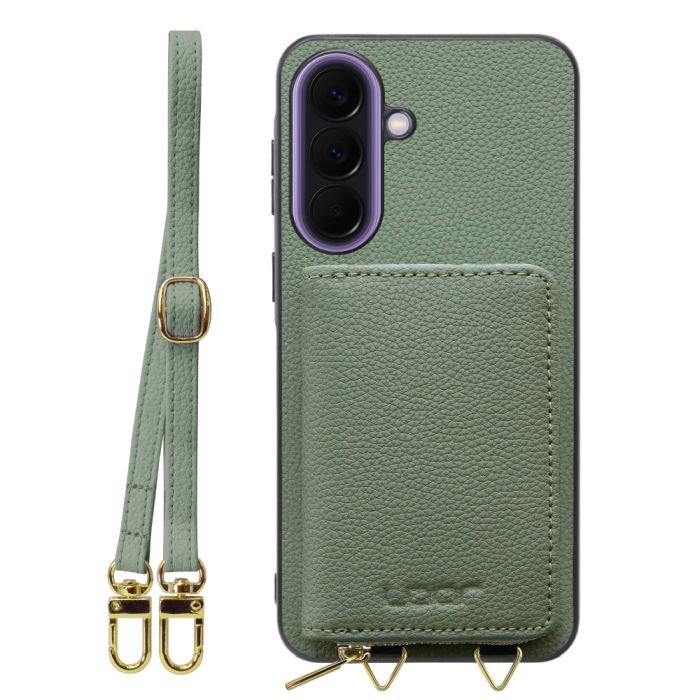 [ LOOF LUXURY-SHELL POUCH ] Galaxy A57 5G SC-54G SCG39 SM-A576Z SM-A576C ケース ショルダー スマホショルダー 背面 収納 ポーチ付き カバー スマホケース ストラップ 本革 [ Galaxy A57 5G ]