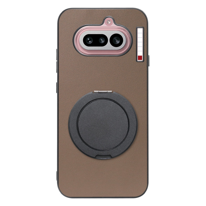 [ LOOF RING-SHELL (シンプル Ver.) ] Nothing Phone (4a) A069 スマホケース 背面 ケース カバー ハードケース スマホリング リング付き 本革 ストラップホール [ Nothing Phone (4a) ]