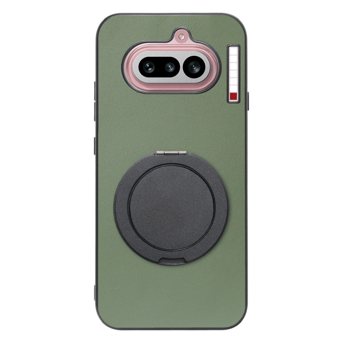 [ LOOF RING-SHELL (シンプル Ver.) ] Nothing Phone (4a) A069 スマホケース 背面 ケース カバー ハードケース スマホリング リング付き 本革 ストラップホール [ Nothing Phone (4a) ]