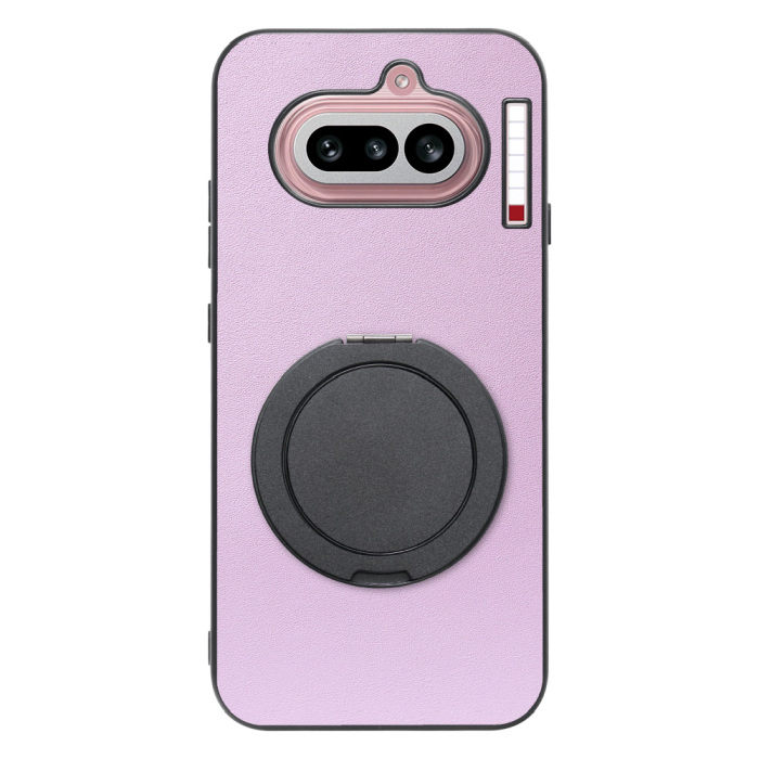 [ LOOF RING-SHELL (シンプル Ver.) ] Nothing Phone (4a) A069 スマホケース 背面 ケース カバー ハードケース スマホリング リング付き 本革 ストラップホール [ Nothing Phone (4a) ]