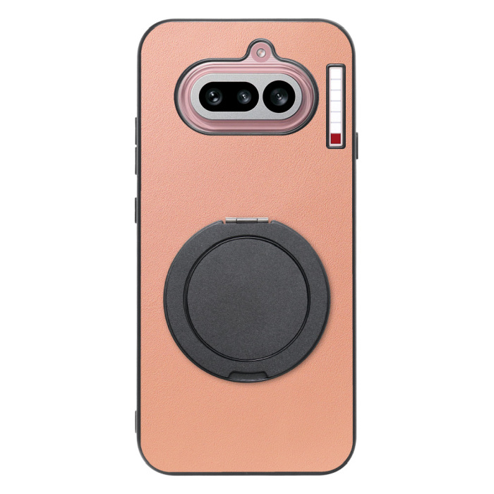 [ LOOF RING-SHELL (シンプル Ver.) ] Nothing Phone (4a) A069 スマホケース 背面 ケース カバー ハードケース スマホリング リング付き 本革 ストラップホール [ Nothing Phone (4a) ]