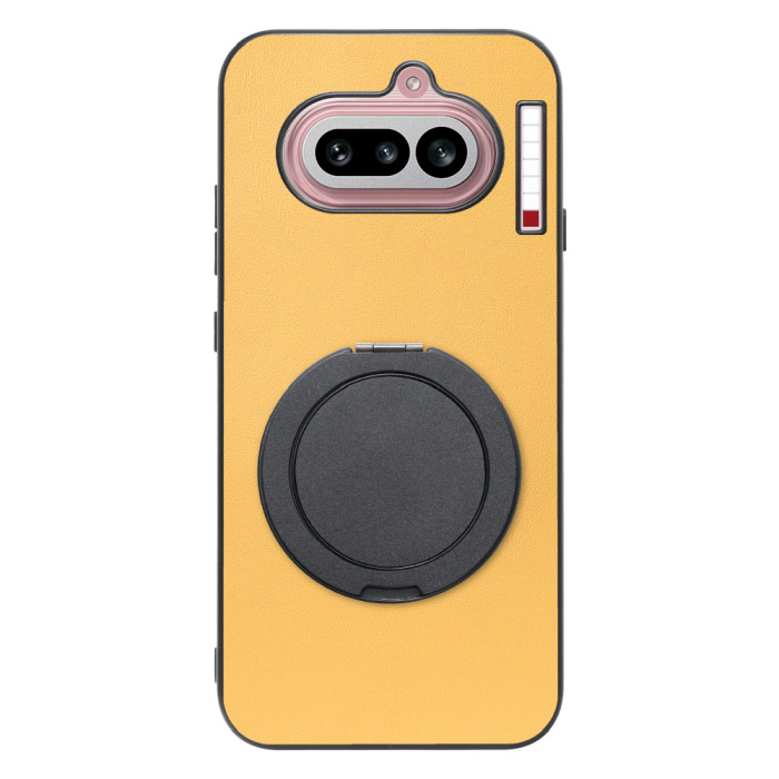 [ LOOF RING-SHELL (シンプル Ver.) ] Nothing Phone (4a) A069 スマホケース 背面 ケース カバー ハードケース スマホリング リング付き 本革 ストラップホール [ Nothing Phone (4a) ]