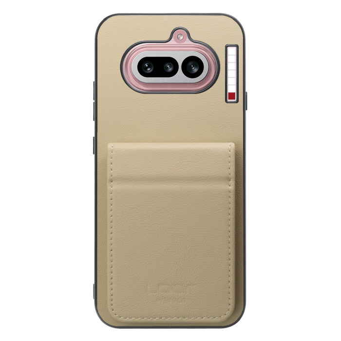 [ LOOF BASIC-SHELL SLIM CARD 2カード ] Nothing Phone (4a) A069 ケース 背面 カード収納 カード入れ カードポケット カバー スマホケース 薄型 大容量 本革 [ Nothing Phone (4a) ]