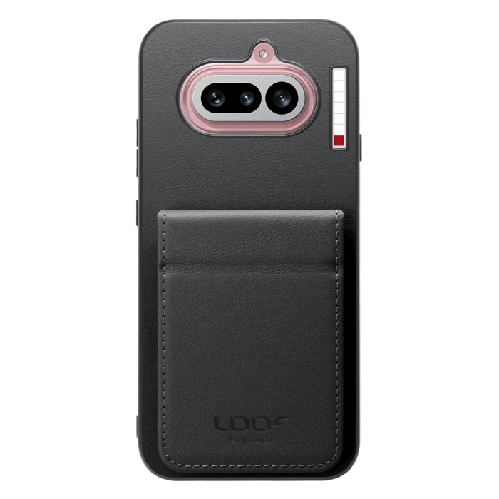 [ LOOF BASIC-SHELL SLIM CARD 2カード ] Nothing Phone (4a) A069 ケース 背面 カード収納 カード入れ カードポケット カバー スマホケース 薄型 大容量 本革 [ Nothing Phone (4a) ]