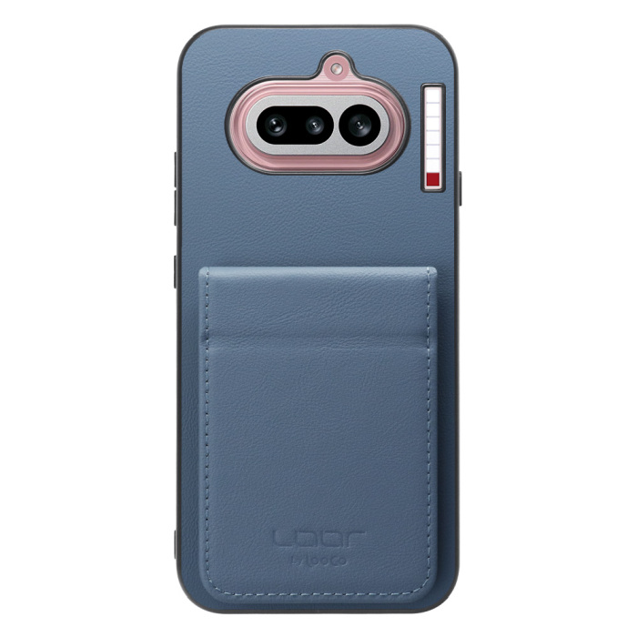 [ LOOF BASIC-SHELL SLIM CARD 2カード ] Nothing Phone (4a) A069 ケース 背面 カード収納 カード入れ カードポケット カバー スマホケース 薄型 大容量 本革 [ Nothing Phone (4a) ]