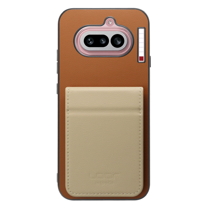 [ LOOF BASIC-SHELL SLIM CARD 2カード ] Nothing Phone (4a) A069 ケース 背面 カード収納 カード入れ カードポケット カバー スマホケース 薄型 大容量 本革 [ Nothing Phone (4a) ]
