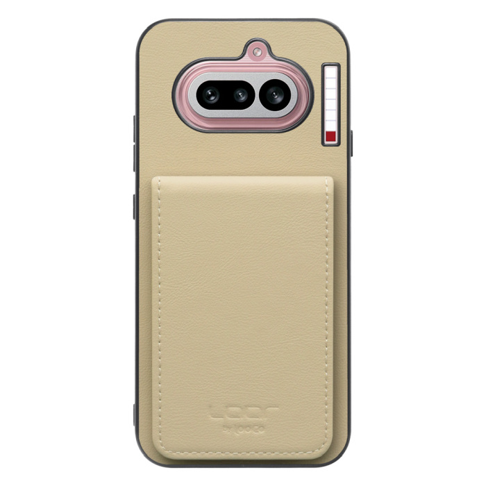 [ LOOF BASIC-SHELL SLIM CARD 4カード ] Nothing Phone (4a) A069 ケース 背面 カード収納 カード入れ カードポケット カバー スマホケース 薄型 大容量 本革 [ Nothing Phone (4a) ]