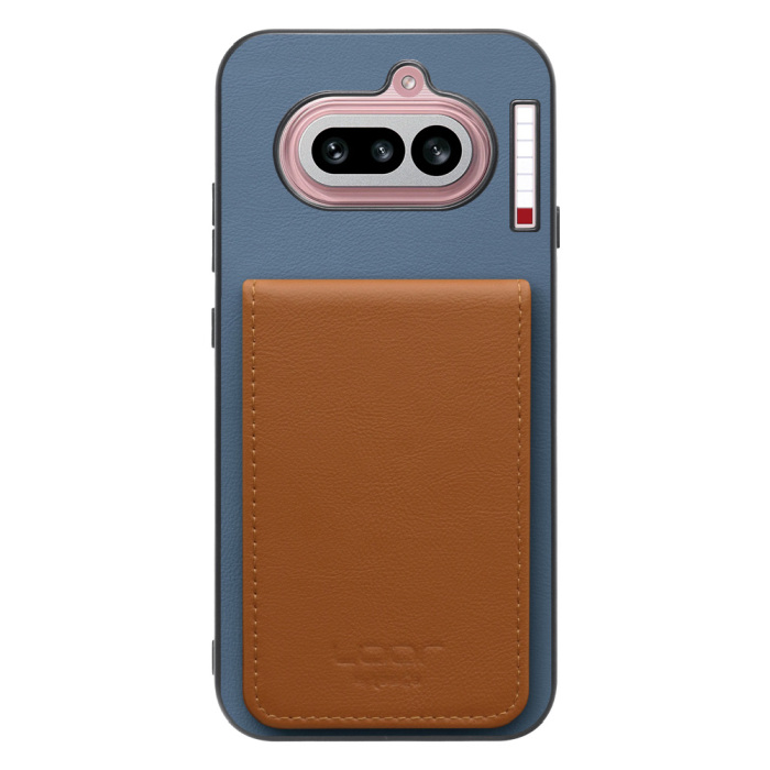 [ LOOF BASIC-SHELL SLIM CARD 4カード ] Nothing Phone (4a) A069 ケース 背面 カード収納 カード入れ カードポケット カバー スマホケース 薄型 大容量 本革 [ Nothing Phone (4a) ]