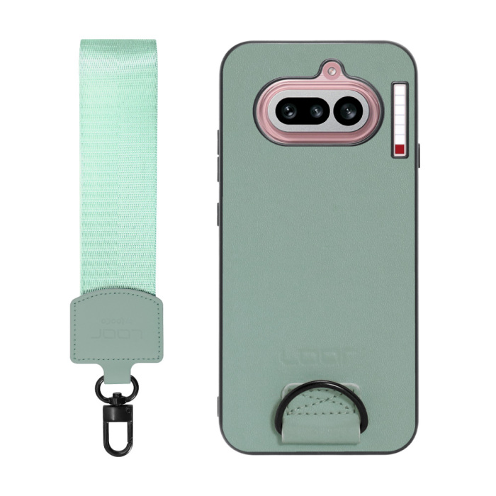 [ LOOF STRAP-SHELL (ショートVer.) ] Nothing Phone (4a) A069 スマホケース 背面 ケース カバー ハードケース ハンドストラップ  本革 [ Nothing Phone (4a) ]