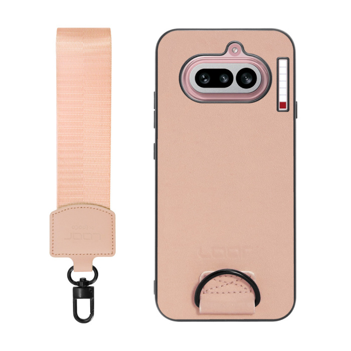 [ LOOF STRAP-SHELL (ショートVer.) ] Nothing Phone (4a) A069 スマホケース 背面 ケース カバー ハードケース ハンドストラップ  本革 [ Nothing Phone (4a) ]