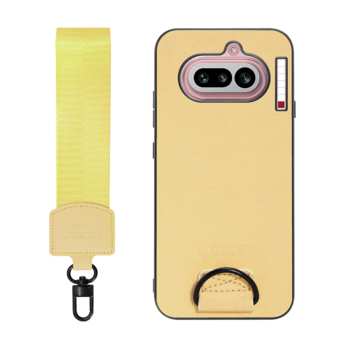 [ LOOF STRAP-SHELL (ショートVer.) ] Nothing Phone (4a) A069 スマホケース 背面 ケース カバー ハードケース ハンドストラップ  本革 [ Nothing Phone (4a) ]