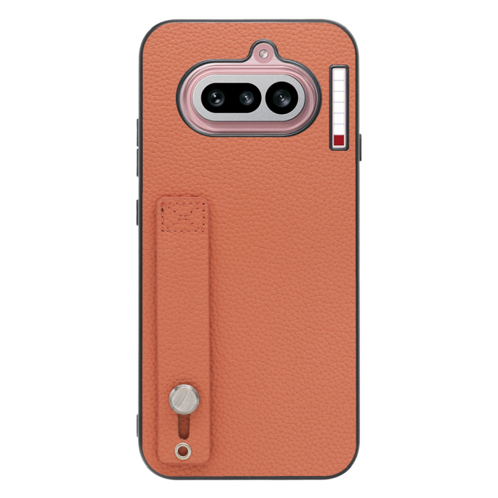 [ LOOF HOLD-SHELL ] Nothing Phone (4a) A069 スマホケース 背面 ケース カバー ハードケース 背面ベルト 本革 ストラップホール [ Nothing Phone (4a) ]