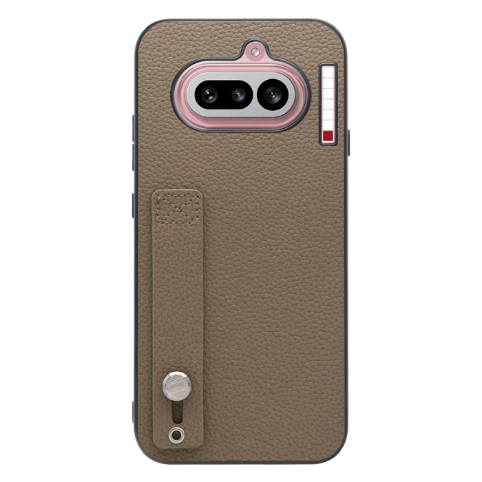 [ LOOF HOLD-SHELL ] Nothing Phone (4a) A069 スマホケース 背面 ケース カバー ハードケース 背面ベルト 本革 ストラップホール [ Nothing Phone (4a) ]