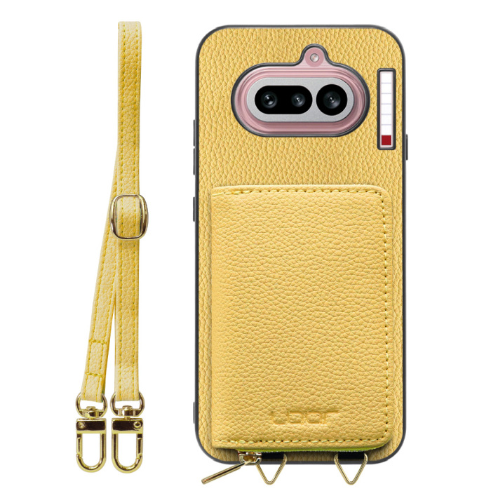 [ LOOF LUXURY-SHELL POUCH ] Nothing Phone (4a) A069 ケース ショルダー スマホショルダー 背面 収納 ポーチ付き カバー スマホケース ストラップ 本革 [ Nothing Phone (4a) ]