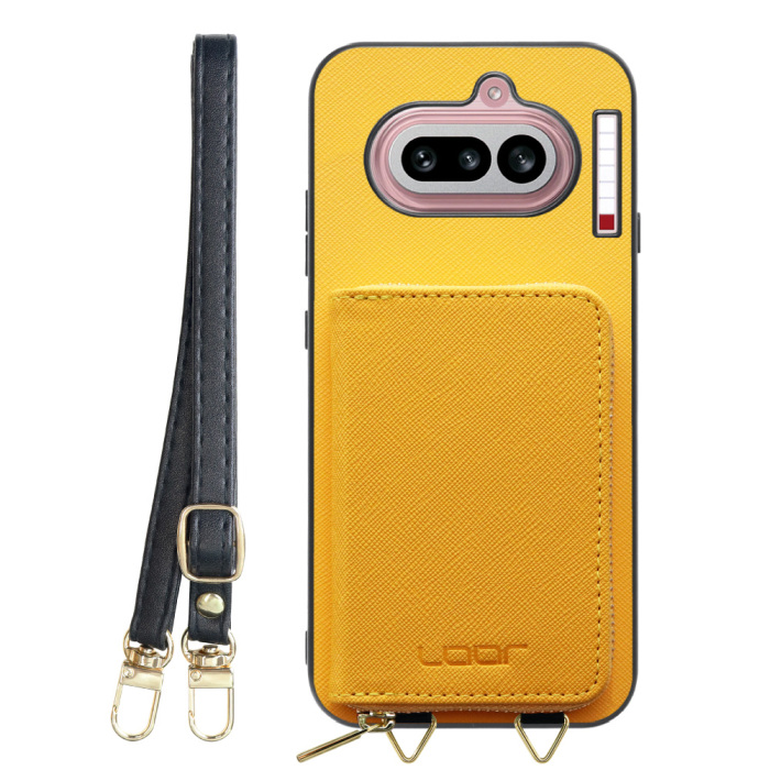 [ LOOF CASUAL-SHELL POUCH ] Nothing Phone (4a) A069 ケース ショルダー スマホショルダー 背面 収納 ポーチ付き カバー スマホケース ストラップ レザー [ Nothing Phone (4a) ]