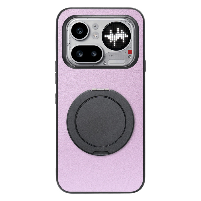 [ LOOF RING-SHELL (シンプル Ver.) ] Nothing Phone (4a) Pro A069P スマホケース 背面 ケース カバー ハードケース スマホリング リング付き 本革 ストラップホール [ Nothing Phone (4a) Pro ]