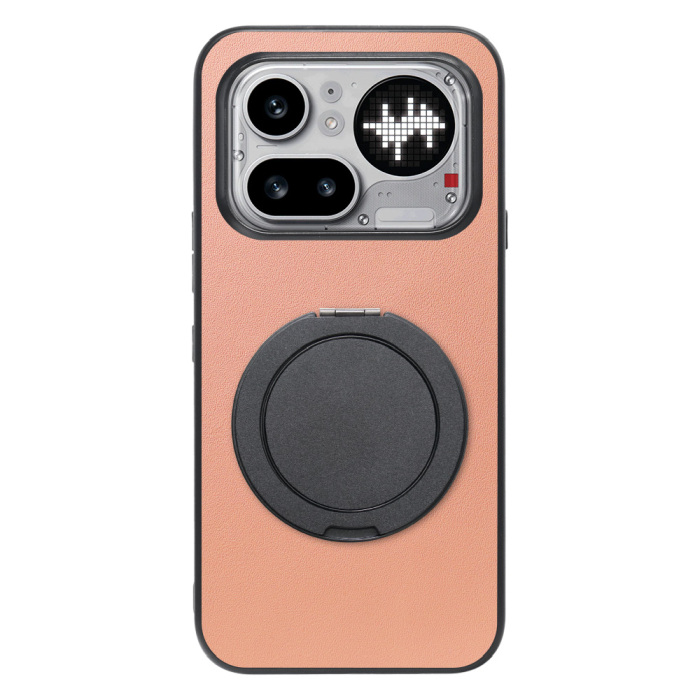 [ LOOF RING-SHELL (シンプル Ver.) ] Nothing Phone (4a) Pro A069P スマホケース 背面 ケース カバー ハードケース スマホリング リング付き 本革 ストラップホール [ Nothing Phone (4a) Pro ]