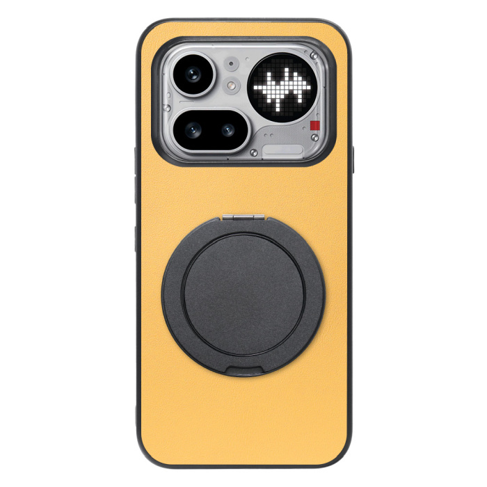 [ LOOF RING-SHELL (シンプル Ver.) ] Nothing Phone (4a) Pro A069P スマホケース 背面 ケース カバー ハードケース スマホリング リング付き 本革 ストラップホール [ Nothing Phone (4a) Pro ]