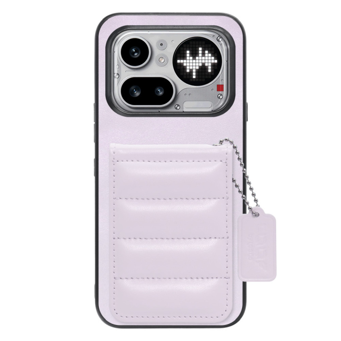 [ LOOF SWEET-SHELL CARD ] Nothing Phone (4a) Pro A069P スマホケース キルティング加工のカードケース付き マグネット内蔵 カード収納 本革 レザータグ＆チェーン付き パステルカラー [ Nothing Phone (4a) Pro ]