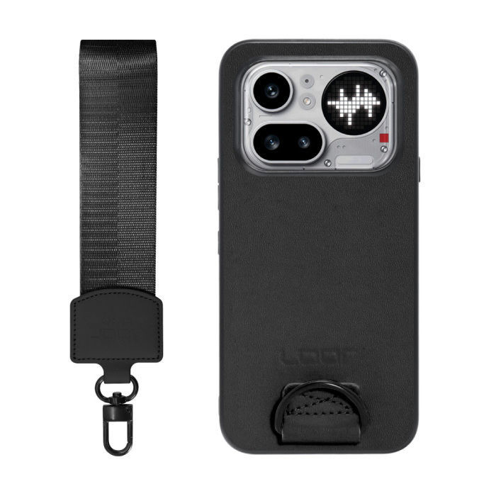 [ LOOF STRAP-SHELL (ショートVer.) ] Nothing Phone (4a) Pro A069P スマホケース 背面 ケース カバー ハードケース ハンドストラップ  本革 [ Nothing Phone (4a) Pro ]
