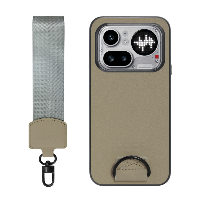 [ LOOF STRAP-SHELL (ショートVer.) ] Nothing Phone (4a) Pro A069P スマホケース 背面 ケース カバー ハードケース ハンドストラップ  本革 [ Nothing Phone (4a) Pro ]