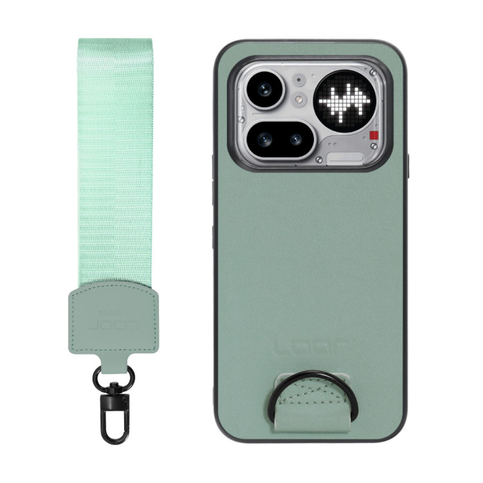 [ LOOF STRAP-SHELL (ショートVer.) ] Nothing Phone (4a) Pro A069P スマホケース 背面 ケース カバー ハードケース ハンドストラップ  本革 [ Nothing Phone (4a) Pro ]