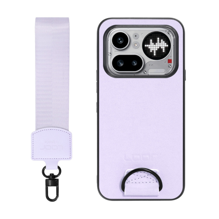 [ LOOF STRAP-SHELL (ショートVer.) ] Nothing Phone (4a) Pro A069P スマホケース 背面 ケース カバー ハードケース ハンドストラップ  本革 [ Nothing Phone (4a) Pro ]