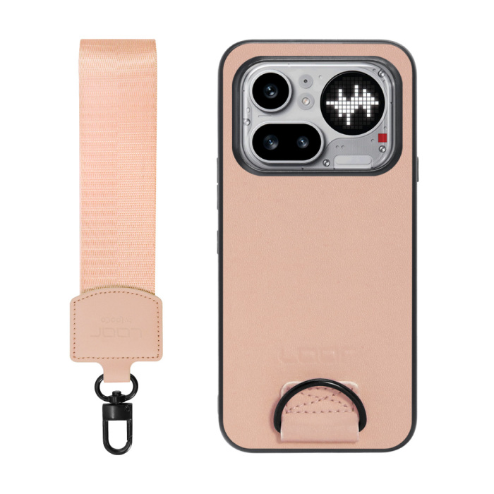 [ LOOF STRAP-SHELL (ショートVer.) ] Nothing Phone (4a) Pro A069P スマホケース 背面 ケース カバー ハードケース ハンドストラップ  本革 [ Nothing Phone (4a) Pro ]