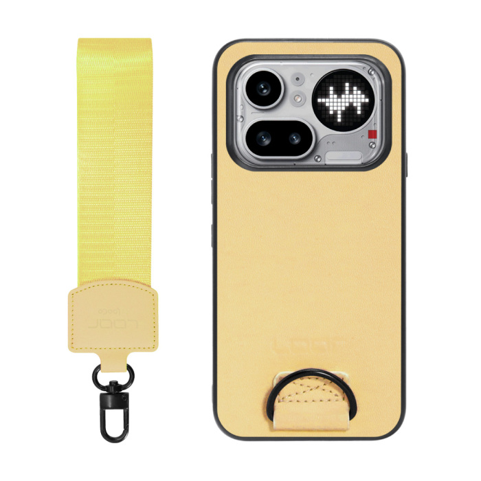 [ LOOF STRAP-SHELL (ショートVer.) ] Nothing Phone (4a) Pro A069P スマホケース 背面 ケース カバー ハードケース ハンドストラップ  本革 [ Nothing Phone (4a) Pro ]