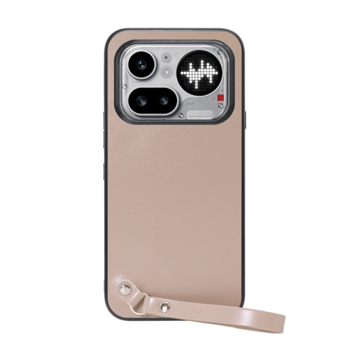 [ LOOF MACARON-SHELL ] Nothing Phone (4a) Pro A069P スマホケース 背面 ケース カバー ハードケース ストラップ付き 本革 ストラップホール [ Nothing Phone (4a) Pro ]