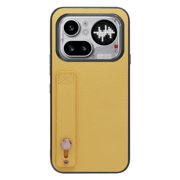[ LOOF HOLD-SHELL ] Nothing Phone (4a) Pro A069P スマホケース 背面 ケース カバー ハードケース 背面ベルト 本革 ストラップホール [ Nothing Phone (4a) Pro ]