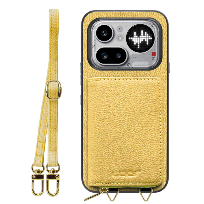 [ LOOF LUXURY-SHELL POUCH ] Nothing Phone (4a) Pro A069P ケース ショルダー スマホショルダー 背面 収納 ポーチ付き カバー スマホケース ストラップ 本革 [ Nothing Phone (4a) Pro ]