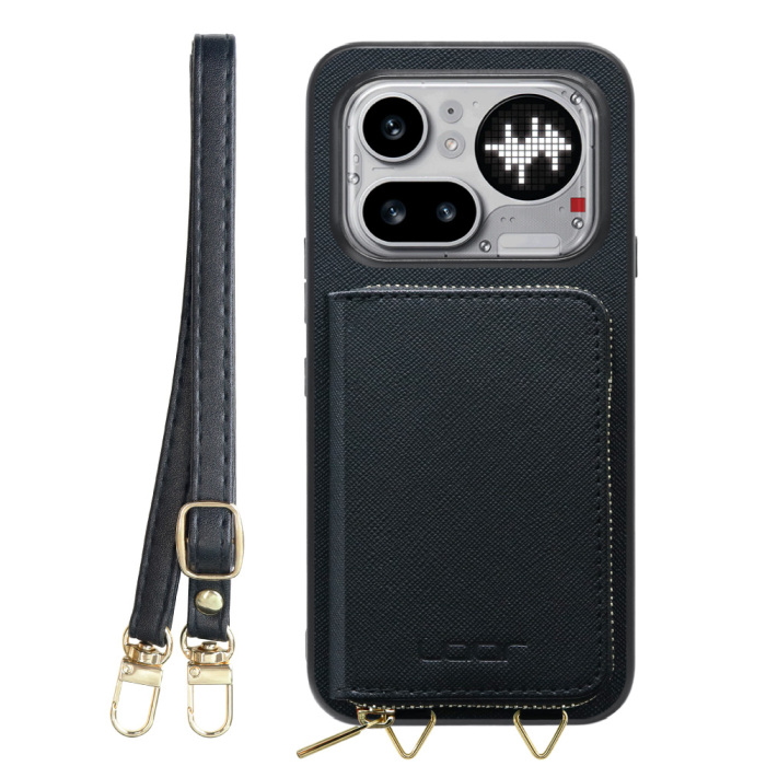 [ LOOF CASUAL-SHELL POUCH ] Nothing Phone (4a) Pro A069P ケース ショルダー スマホショルダー 背面 収納 ポーチ付き カバー スマホケース ストラップ レザー [ Nothing Phone (4a) Pro ]