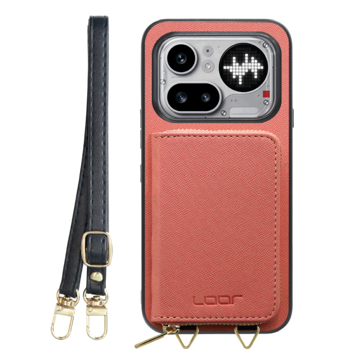 [ LOOF CASUAL-SHELL POUCH ] Nothing Phone (4a) Pro A069P ケース ショルダー スマホショルダー 背面 収納 ポーチ付き カバー スマホケース ストラップ レザー [ Nothing Phone (4a) Pro ]
