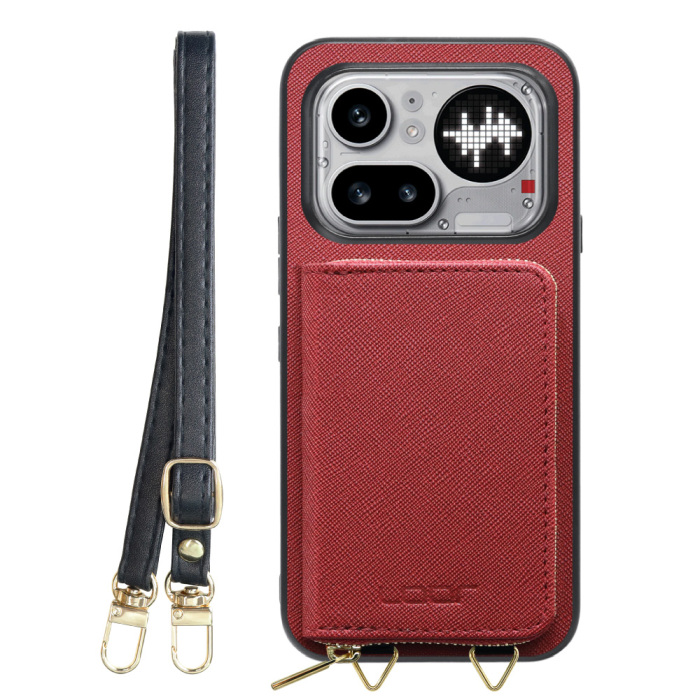 [ LOOF CASUAL-SHELL POUCH ] Nothing Phone (4a) Pro A069P ケース ショルダー スマホショルダー 背面 収納 ポーチ付き カバー スマホケース ストラップ レザー [ Nothing Phone (4a) Pro ]