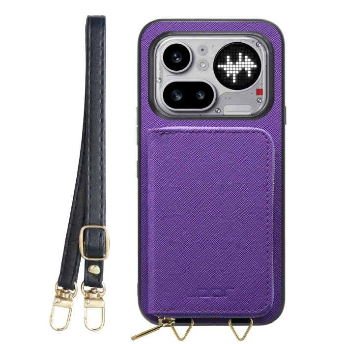 [ LOOF CASUAL-SHELL POUCH ] Nothing Phone (4a) Pro A069P ケース ショルダー スマホショルダー 背面 収納 ポーチ付き カバー スマホケース ストラップ レザー [ Nothing Phone (4a) Pro ]