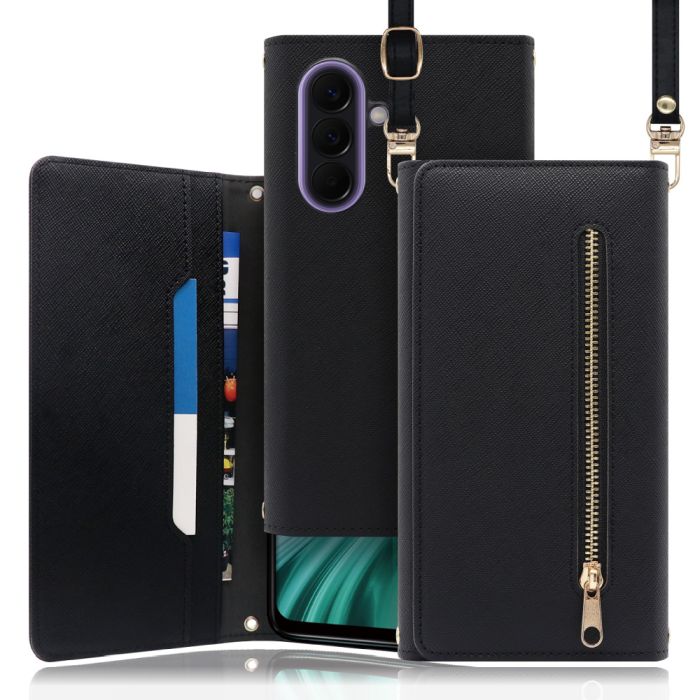 [ LOOF SHOULDER ] Galaxy A57 5G SC-54G SCG39 SM-A576Z SM-A576C スマホケース ケース カバー ショルダー スマホショルダー ストラップ 肩掛け 首掛け 手帳型ケース カード収納 マグネット付き ベルトなし [ Galaxy A57 5G ]