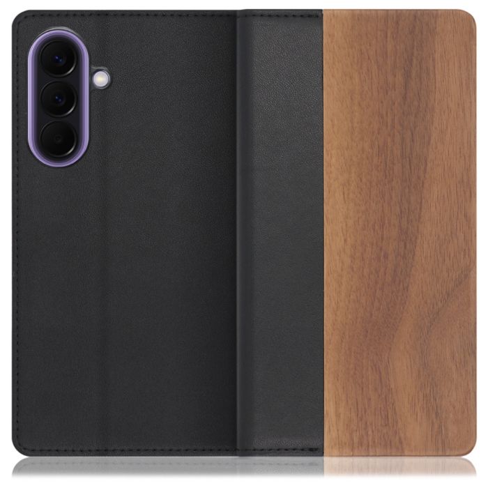 [ LOOF NATURE ] Galaxy A57 5G SC-54G SCG39 SM-A576Z SM-A576C スマホケース ケース カバー 手帳型ケース カード収納 マグネット付き 天然木 本革 ベルトなし [ Galaxy A57 5G ]