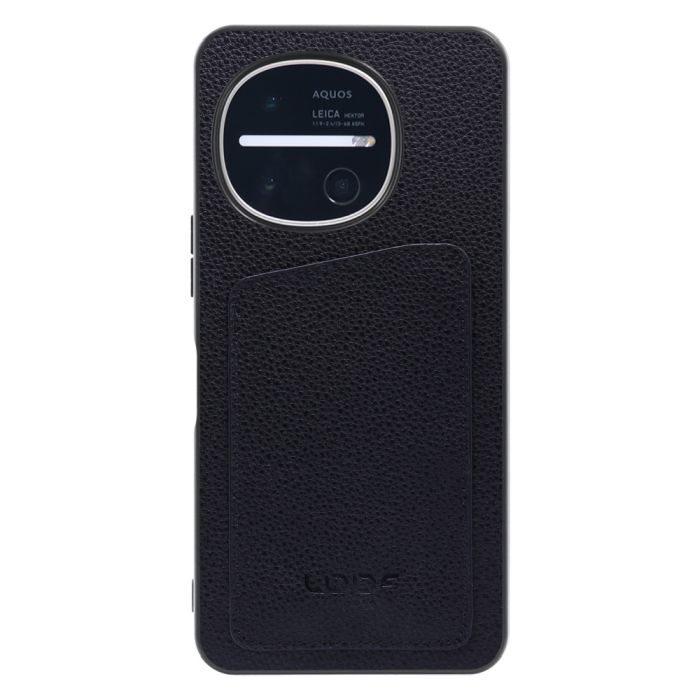 [ LOOF INVISIBLE CARD CASE-SHELL ] AQUOS R11 SH-51G SH-M35 スマホケース 背面 ケース カバー 本革 見えない収納 カード 見えない 落ちない マグネット [ AQUOS R11 ]