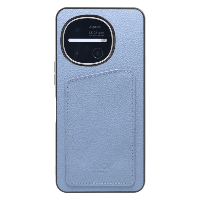 [ LOOF INVISIBLE CARD CASE-SHELL ] AQUOS R11 SH-51G SH-M35 スマホケース 背面 ケース カバー 本革 見えない収納 カード 見えない 落ちない マグネット [ AQUOS R11 ]