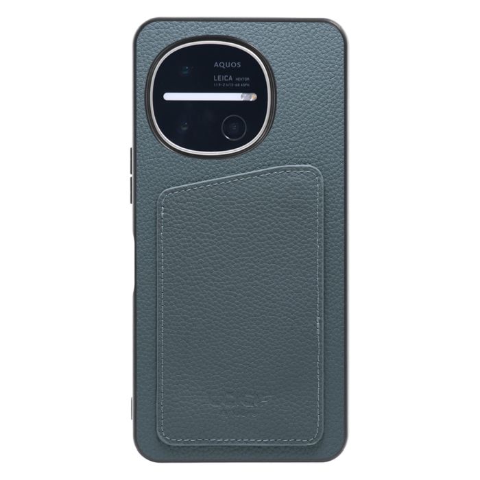 [ LOOF INVISIBLE CARD CASE-SHELL ] AQUOS R11 SH-51G SH-M35 スマホケース 背面 ケース カバー 本革 見えない収納 カード 見えない 落ちない マグネット [ AQUOS R11 ]